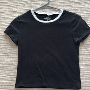 Abercrombie & Fitch Black Essential Baby Tee